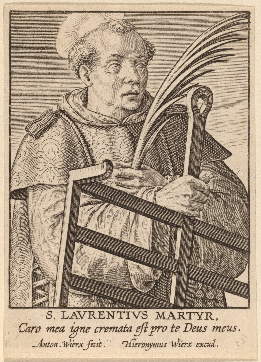 S. Laurentius Martelaar door Antonie Wierix