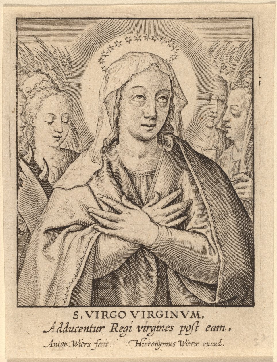 S. Virgo Virginum door Antonie Wierix