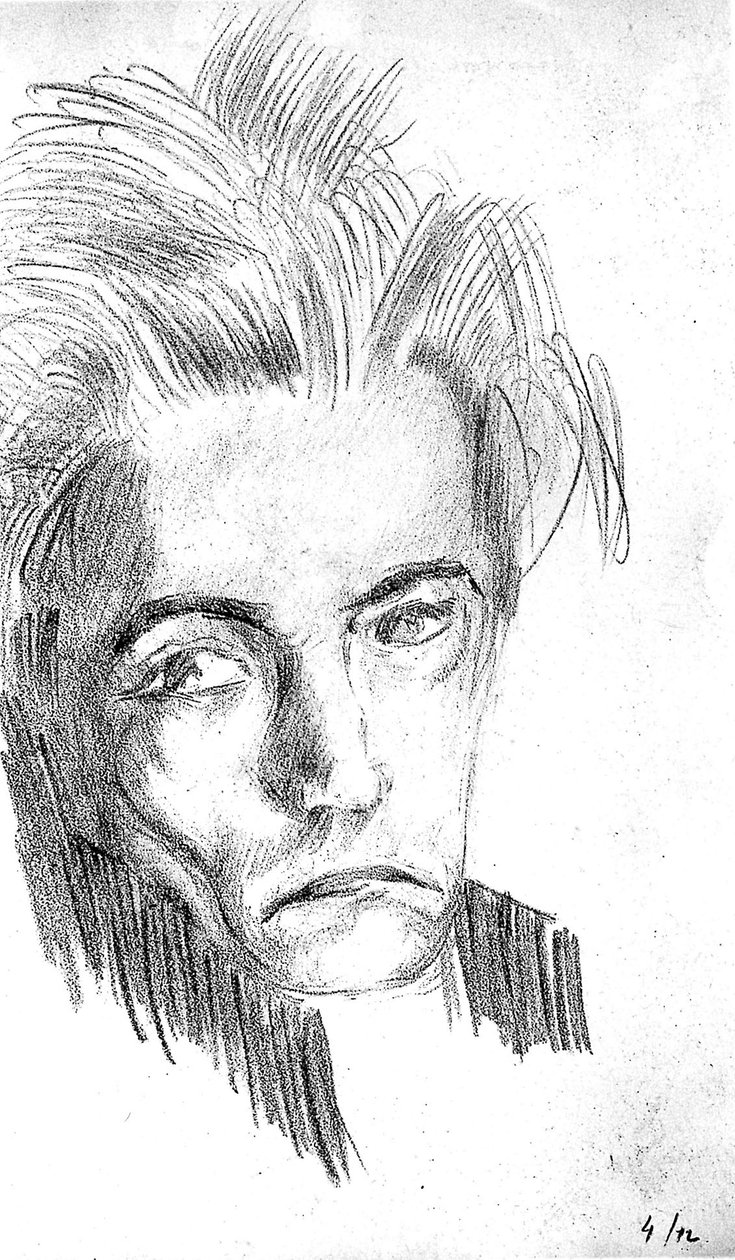 Zelfportret door Antonin Artaud