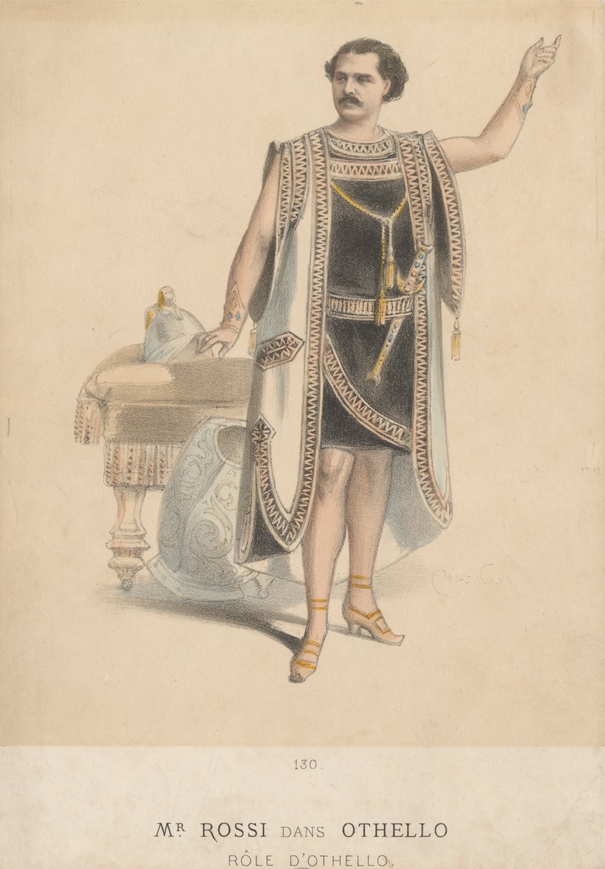 Mr. Rossi als Othello door Antonin Marie Chatiniere