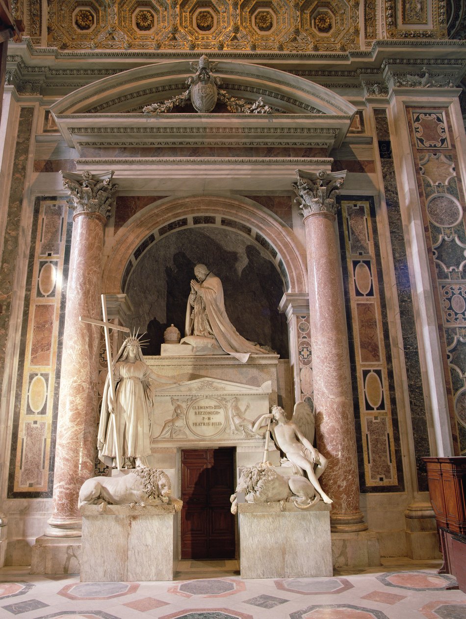 Graf van Paus Clemens XIII (1693-1769), 1783-92 (marmer) door Antonio Canova