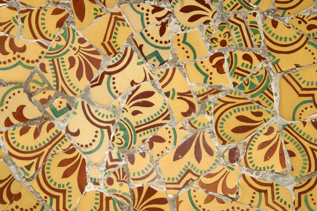 Keramische tegel, 1900-14 door Antonio Gaudi