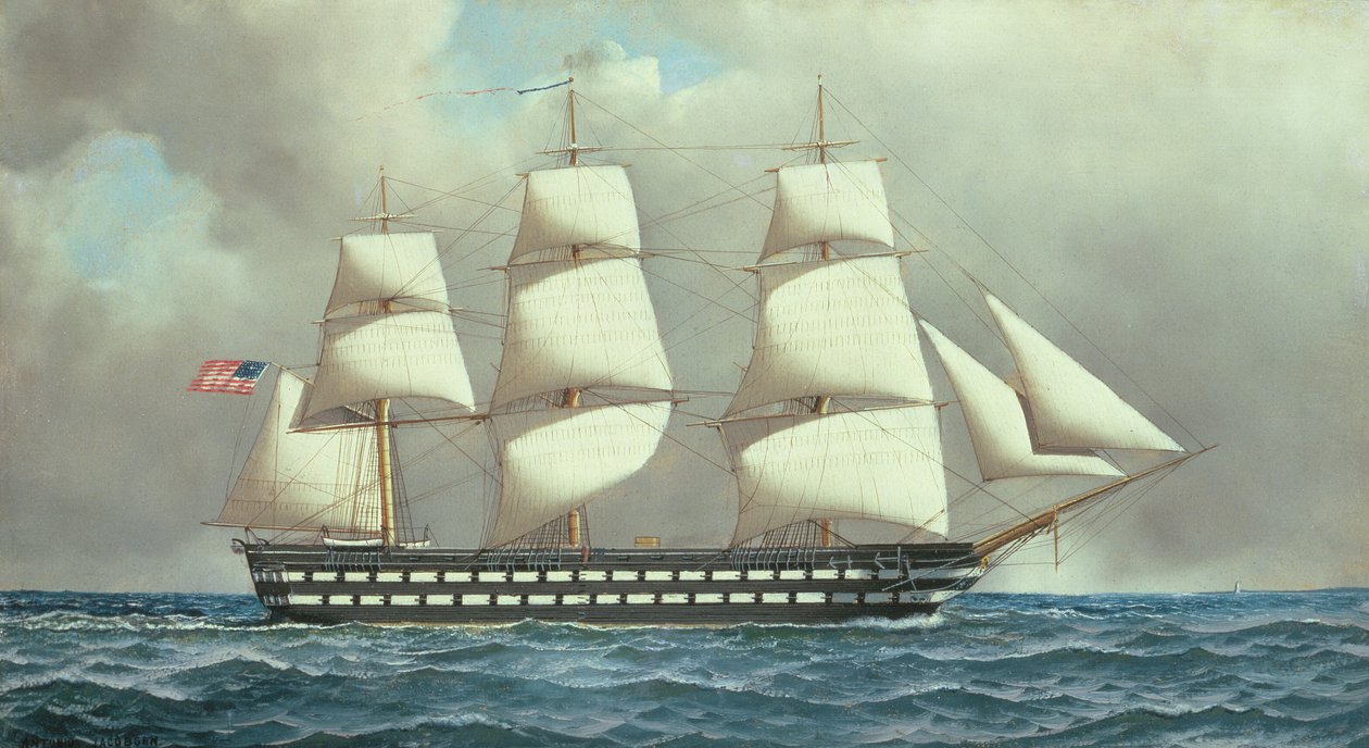 Amerikaans Linienschip, ca. 1916 door Antonio Jacobson