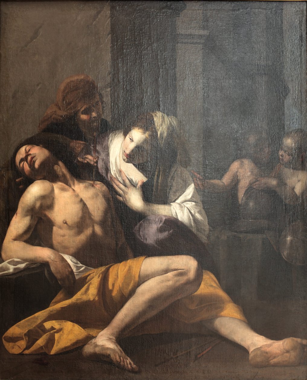 Sint Sebastiaan genezen door Sint Irene door Antonio de Bellis