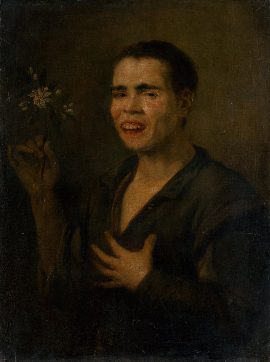Jongen met sinaasappelbloesem door Antonio de Puga