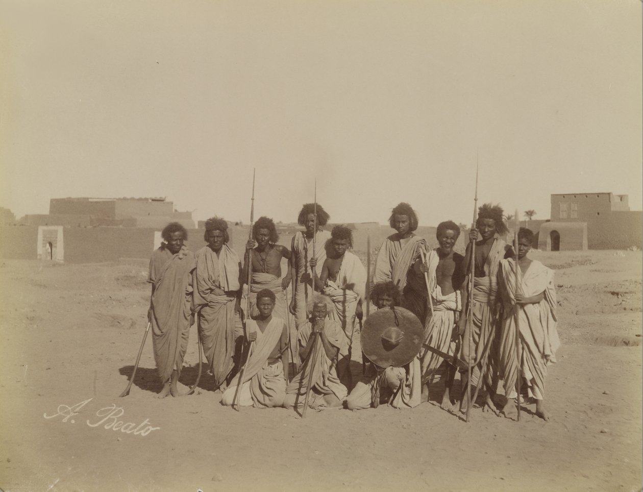Les Isichariers, Egypte door Antonio Beato
