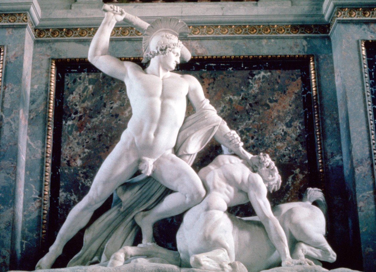 Theseus en de Centaur, 1804-1819 door Antonio Canova