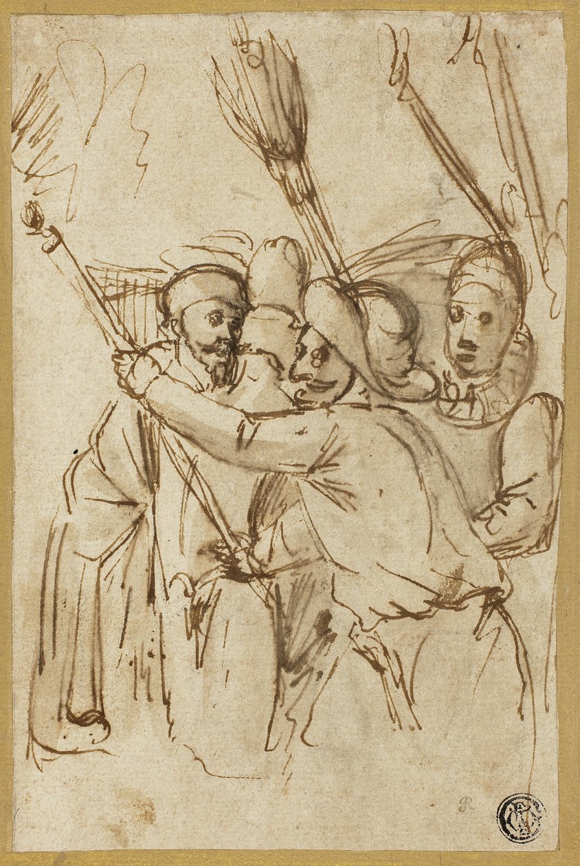 Carnavalfiguren door Antonio Carracci