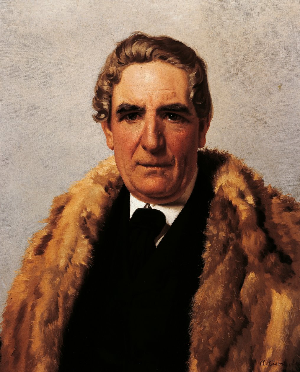 Portret van Domenico Guerrazzi door Antonio Ciseri