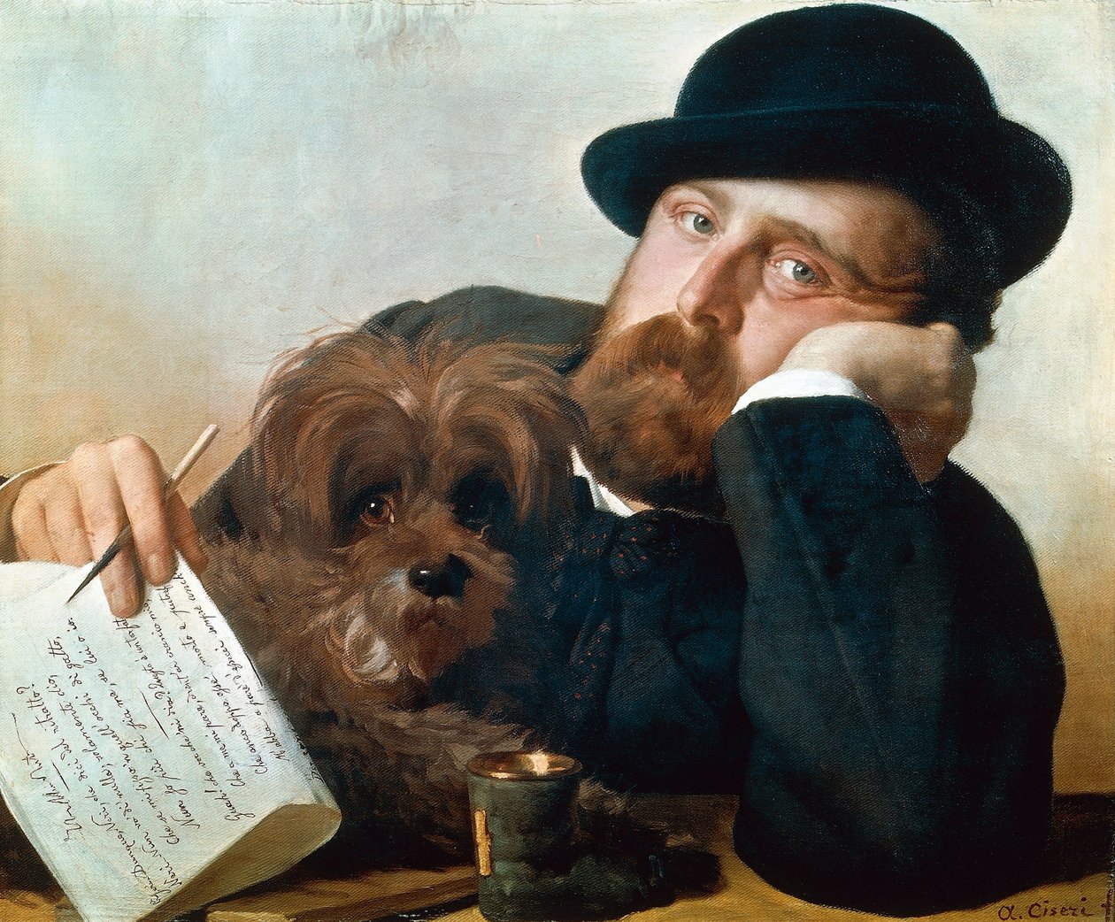 Portret van Neri Tanfucio door Antonio Ciseri