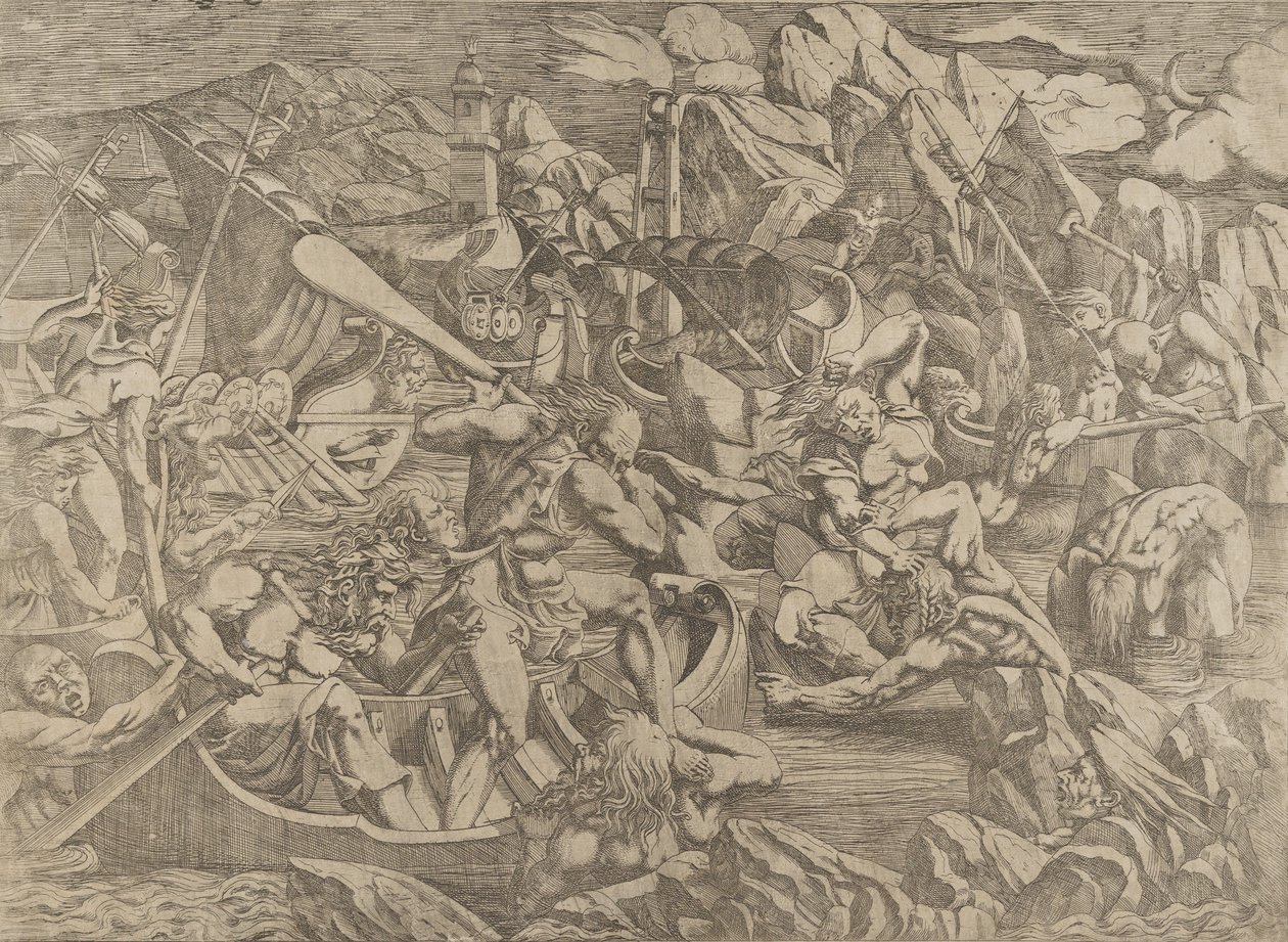 Wraak van Nauplius door Antonio Fantuzzi
