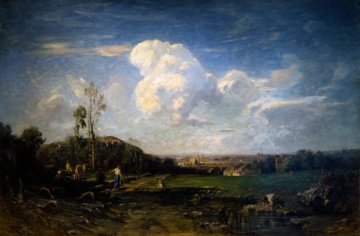 De wolken door Antonio Fontanesi