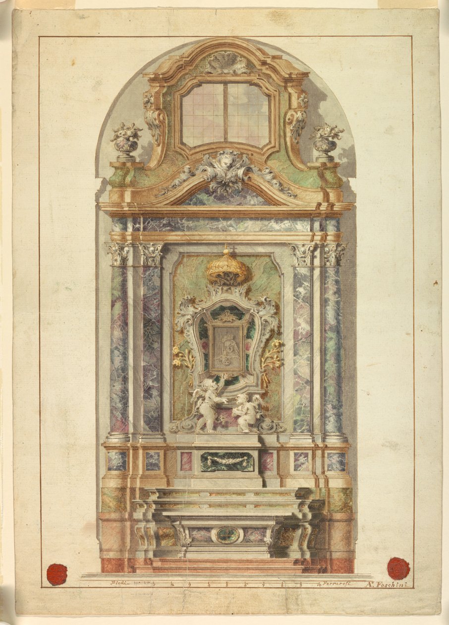 Altaar door Antonio Foschini, 1741 – 1813