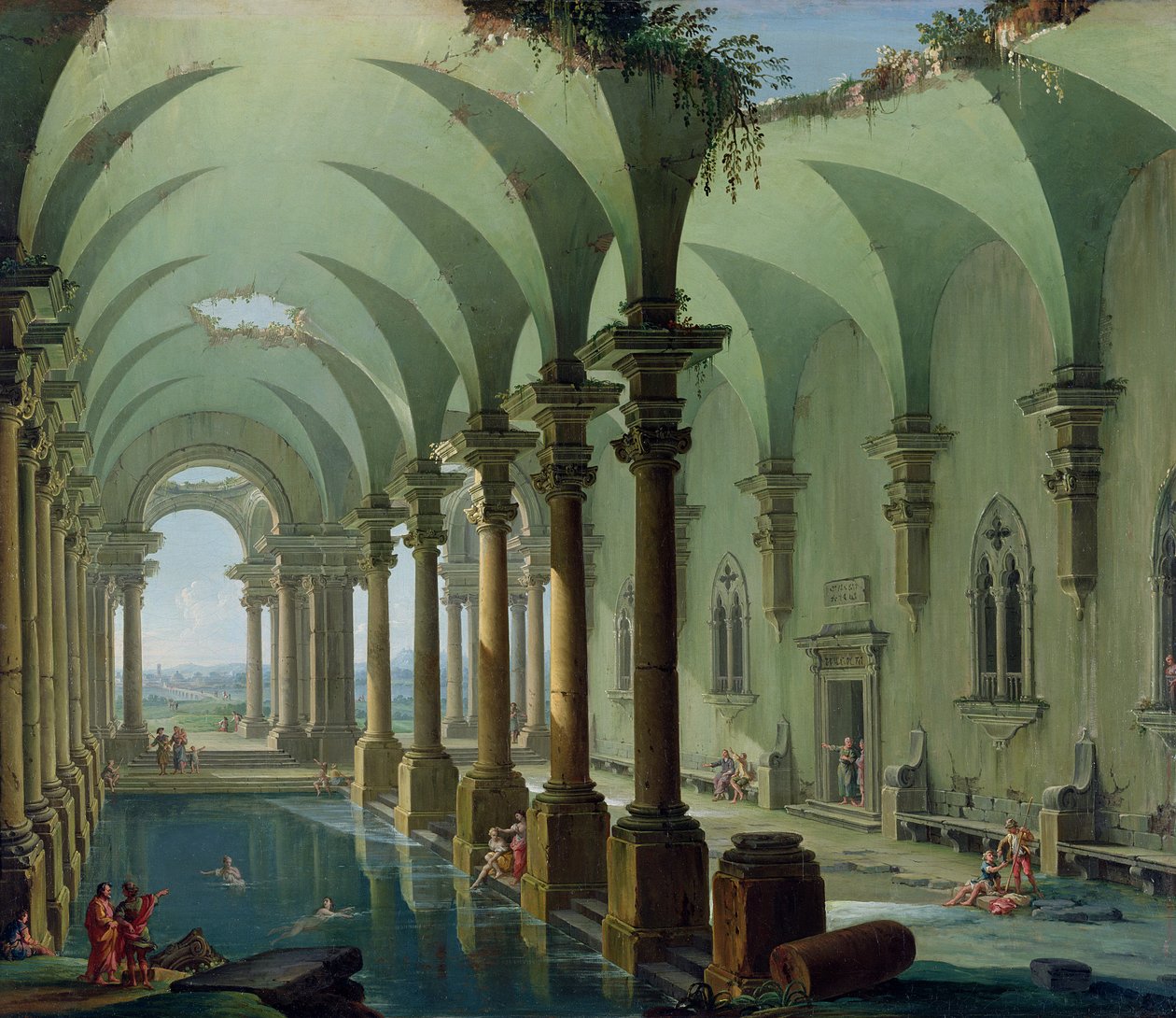 Architectonische Fantasie door Antonio Joli