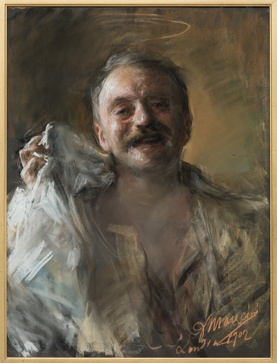 Zelfportret door Antonio Mancini