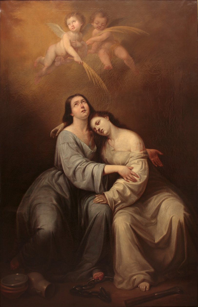 Sint Justa en Sint Rufina door Antonio María Esquivel