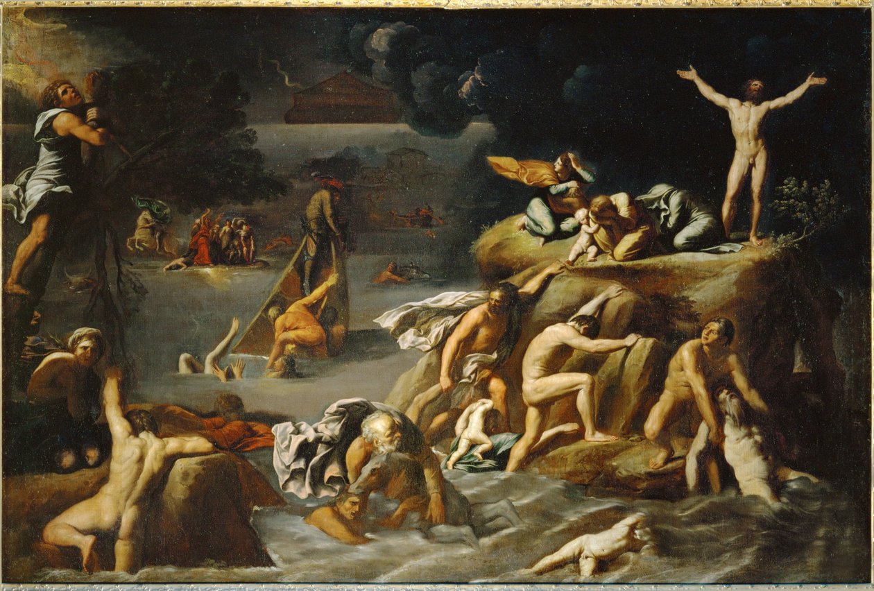 De Zondvloed ... door Antonio Marziale Carracci