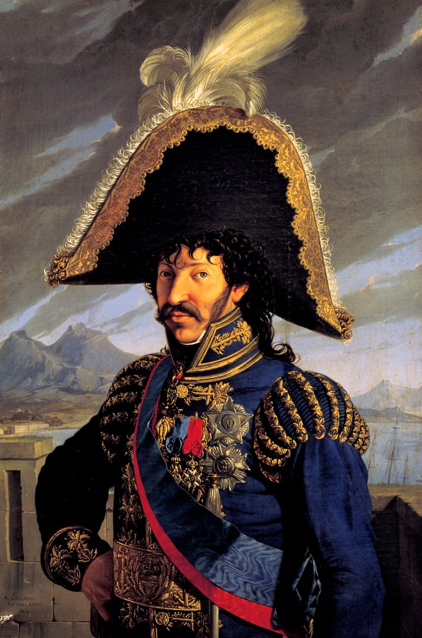 Portret van Joachim Murat door Antonio Raffaele Callander