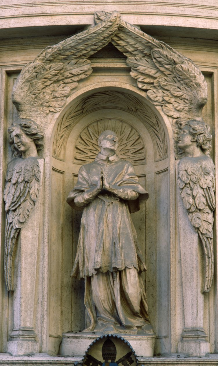 St. Carlo Borromeo in Gebed door Antonio Raggi