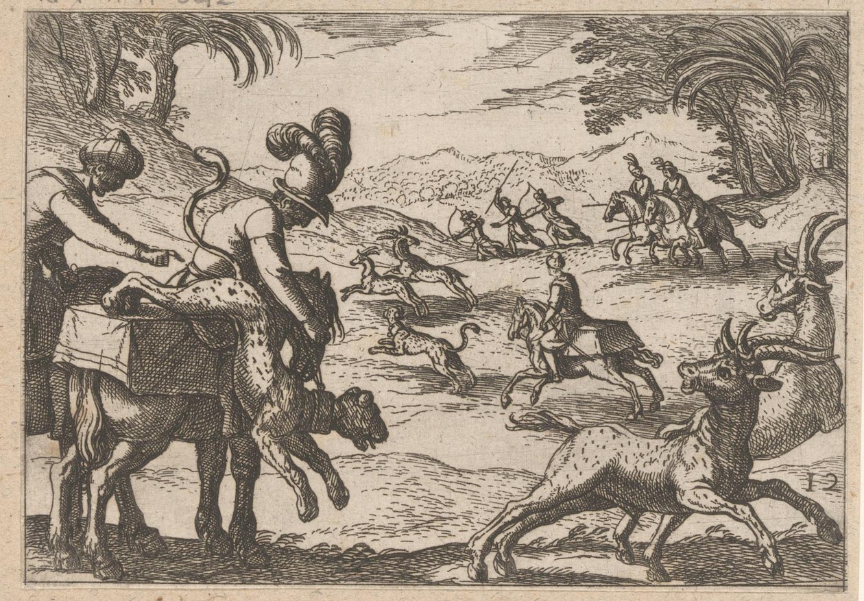 Jacht op antilopen door Antonio Tempesta