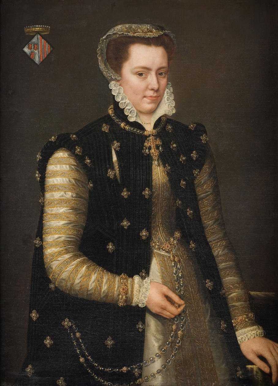 Portret van Margaretha van Parma door Antonis Mor