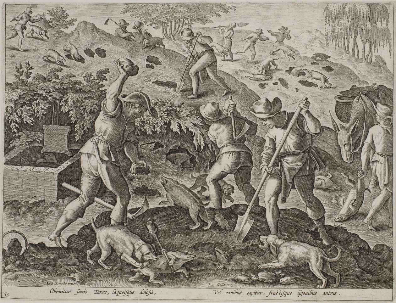 Dasjacht door Antonius Wierix