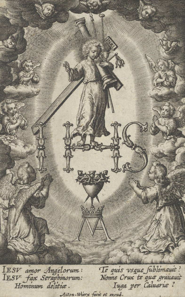 Heilig monogram door Antonius Wierix