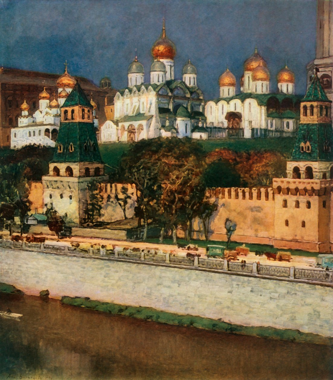 Het Kremlin van Moskou, 1894 door Apollinari Mikhailovich Vasnetsov