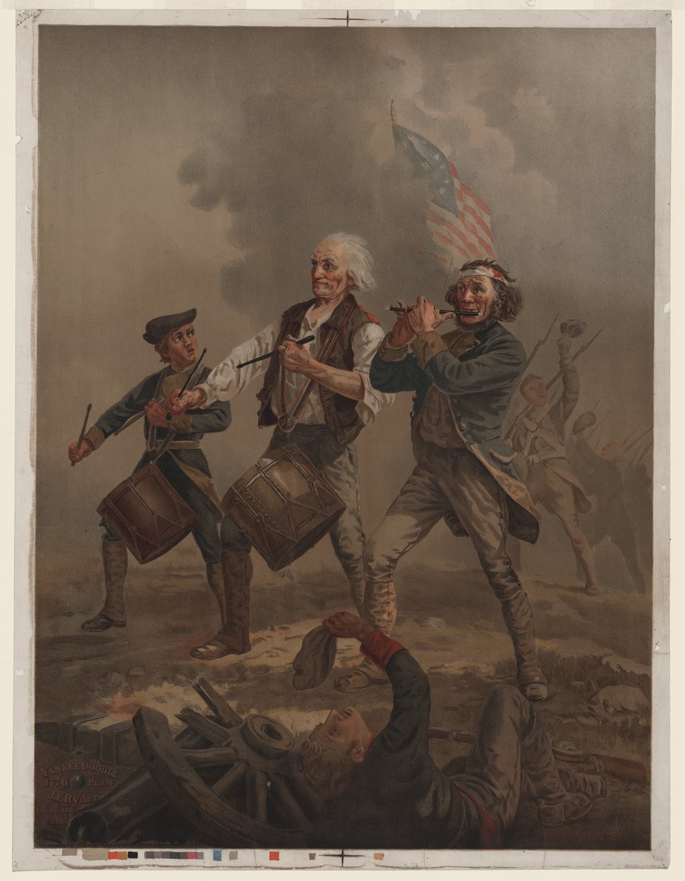 Yankee Doodle 1776, c.1876 door Archibald Willard