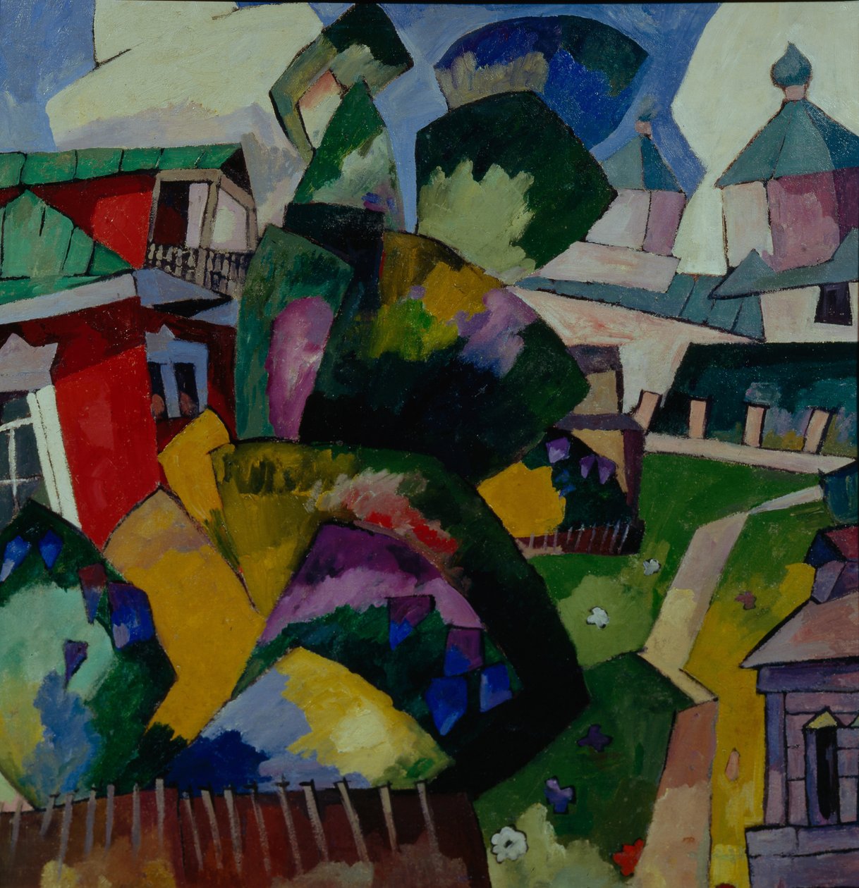 Landschap, 1900s-1910s door Aristarkh Vasilievic Lentulov