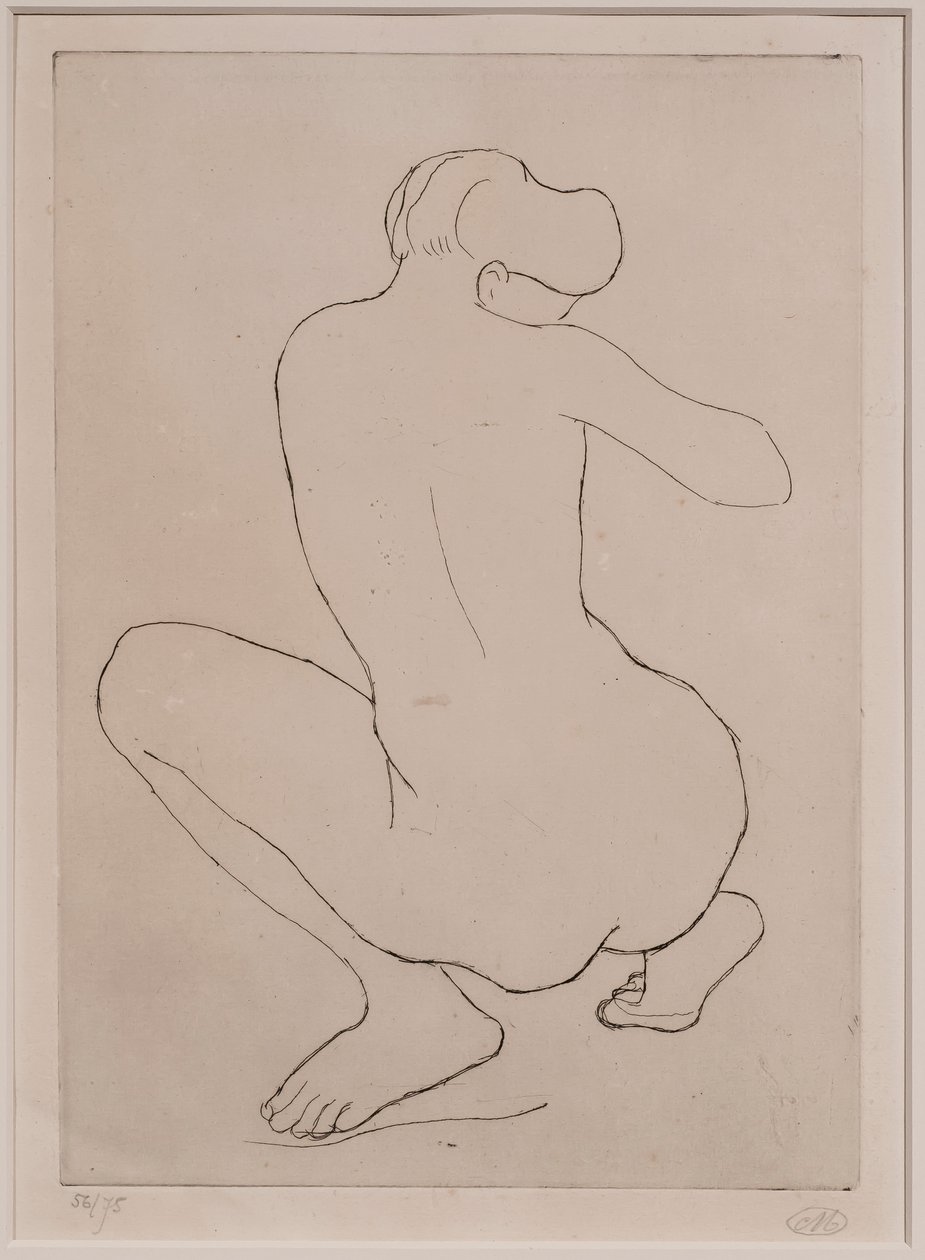 Gehurkte vrouw door Aristide Maillol