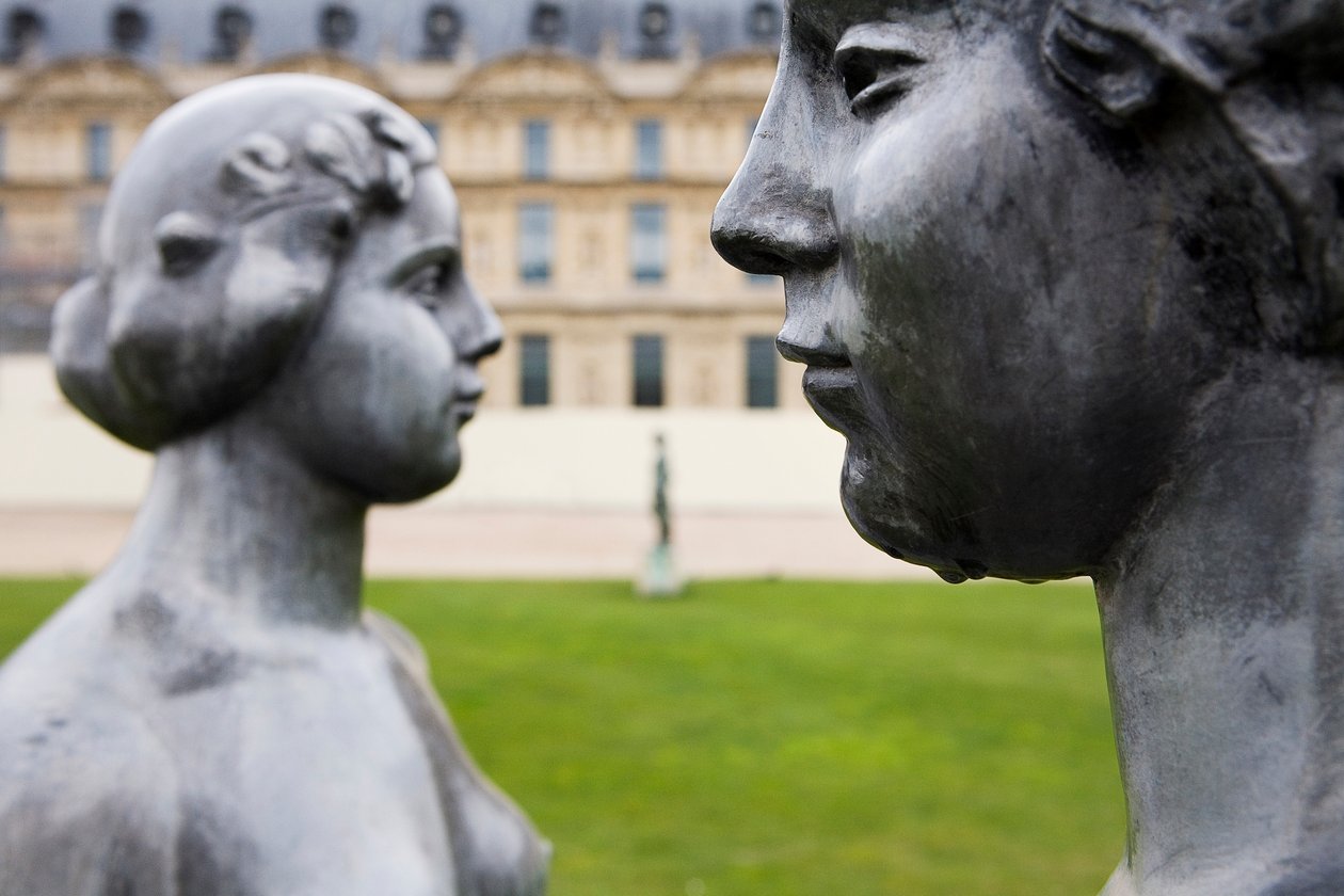 De Drie Nimfen (detail) door Aristide Maillol