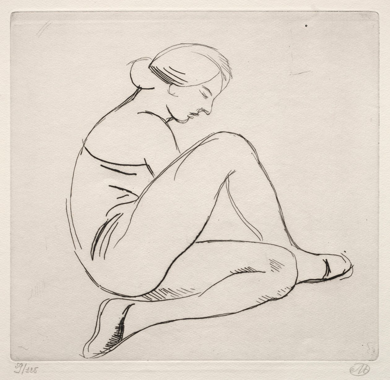 Zittende vrouw door Aristide Maillol