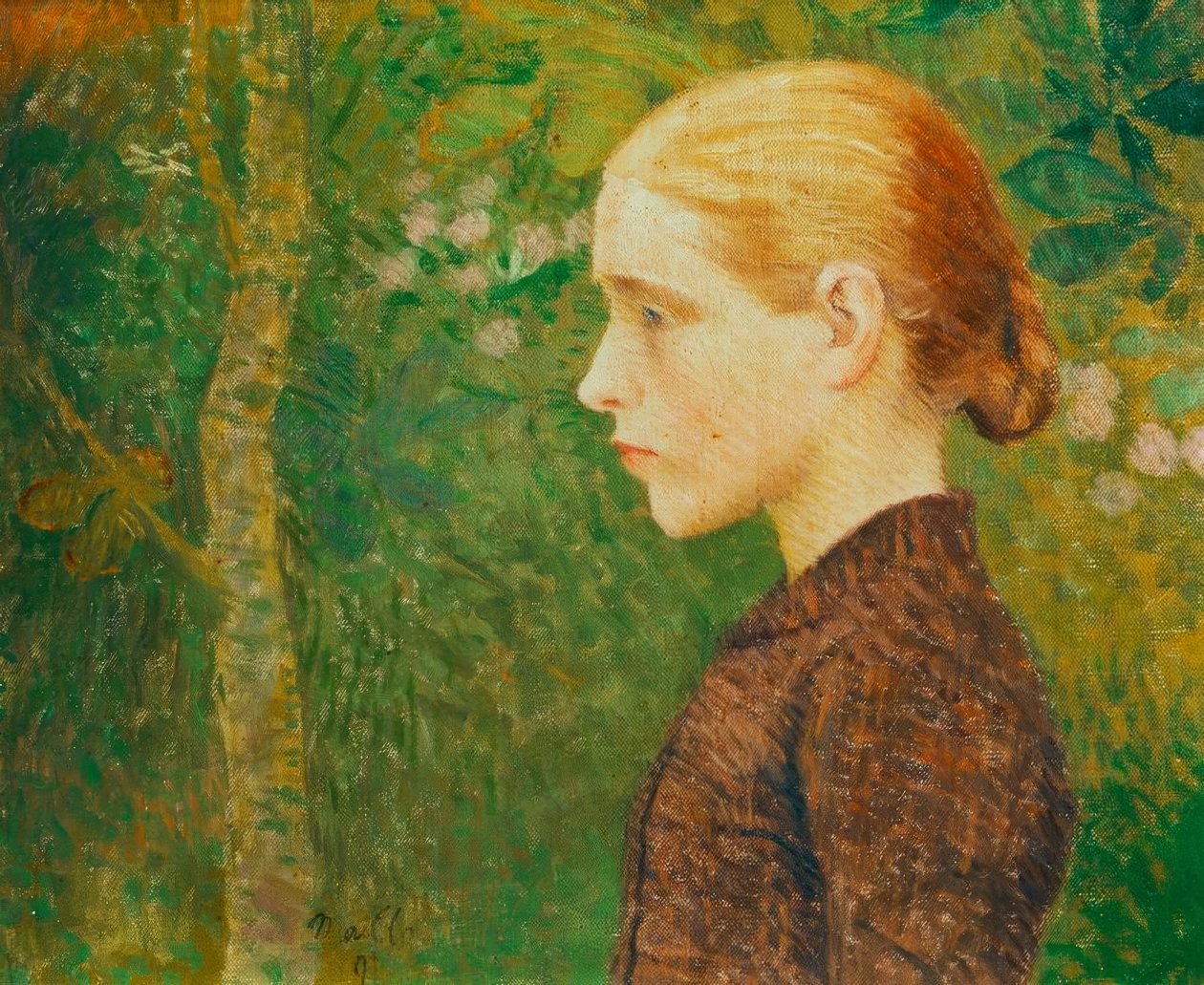 Jonge boerin in buste door Aristide Maillol