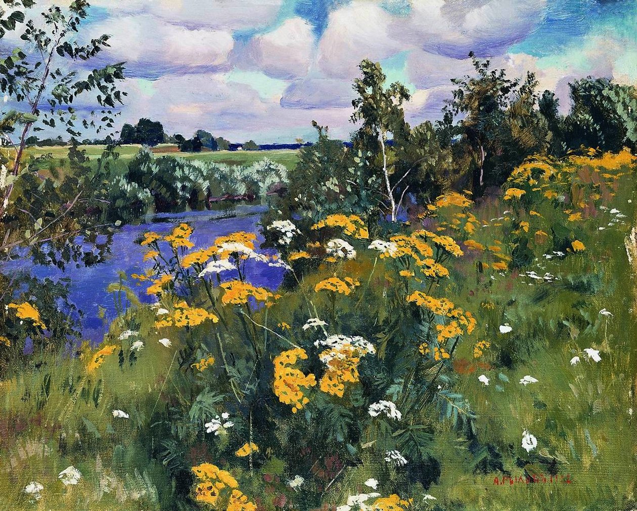 Veldkruiden, 1922 door Arkadij Aleksandrovic Rylov