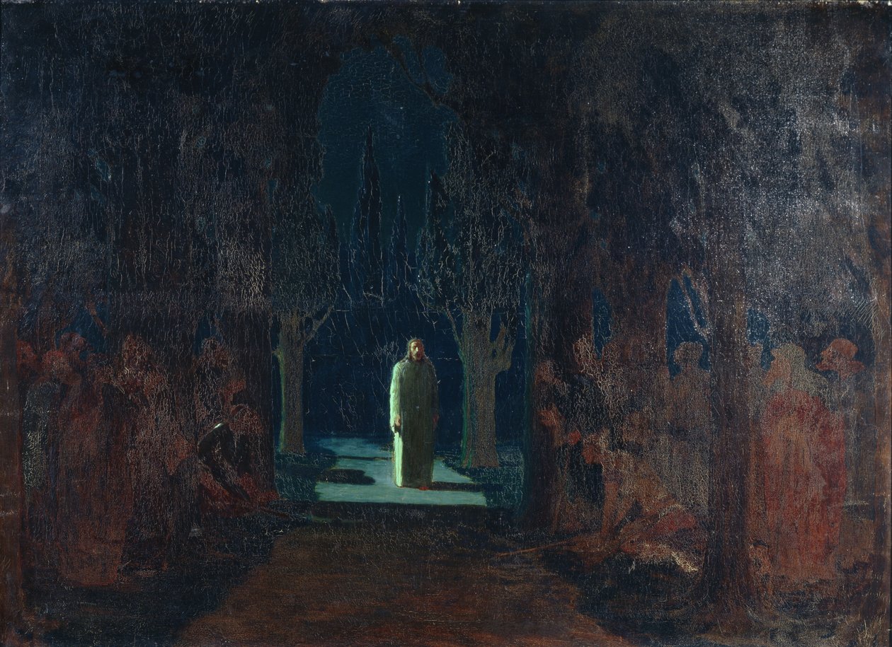 Christus in de Tuin van Getsemane door Arkhip Ivanovich Kuindzhi