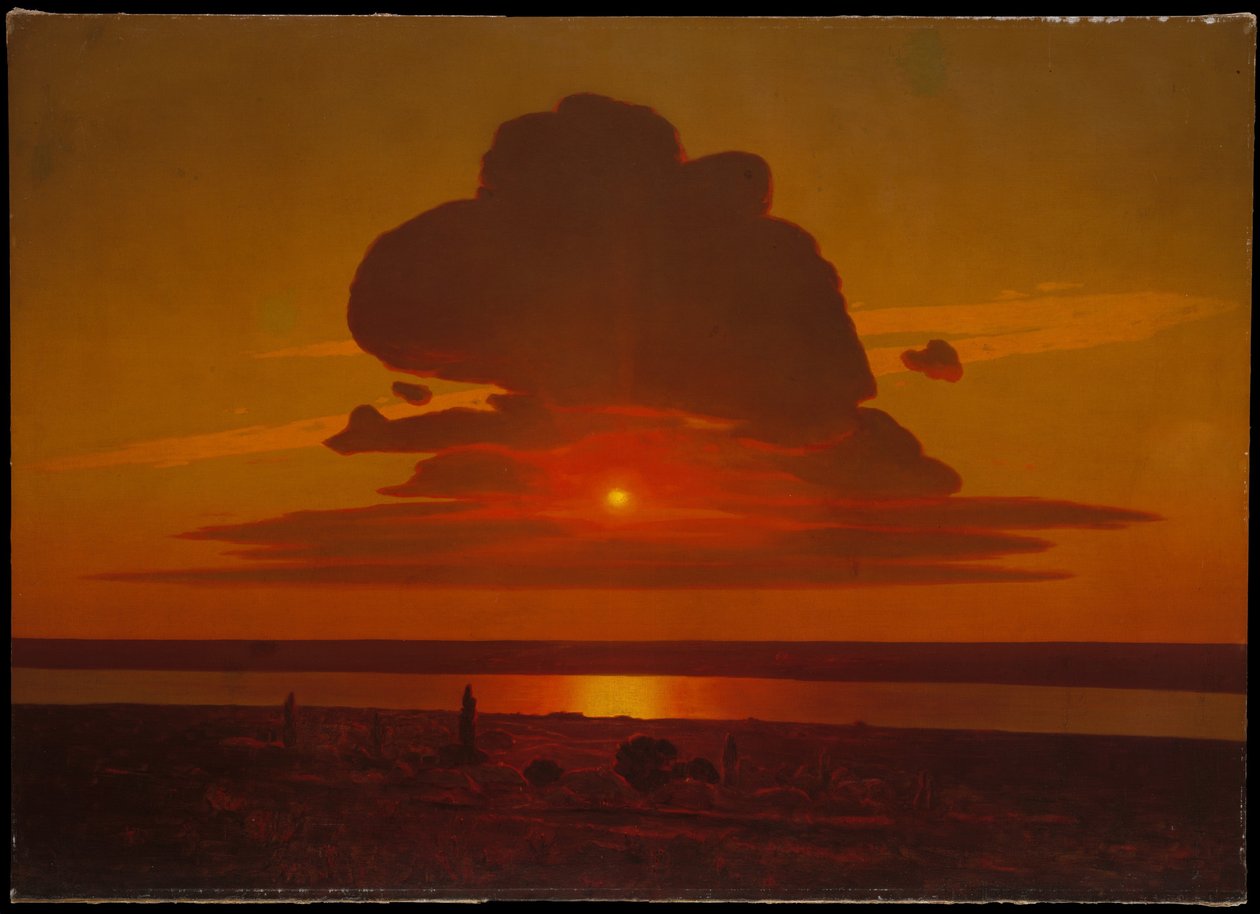 Rode Zonsondergang op de Dnjepr door Arkhip Kuindzhi
