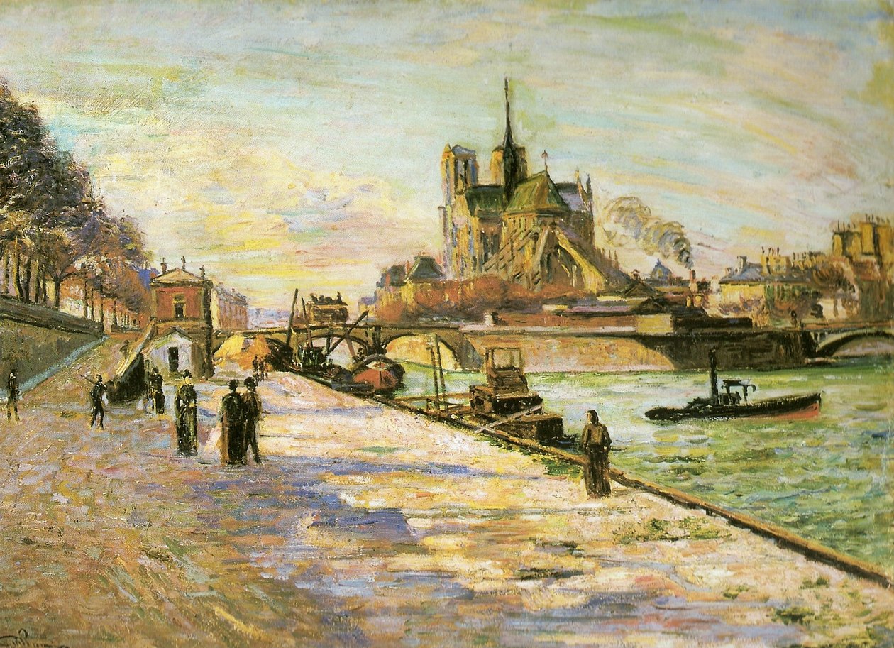 Notre Dame van Parijs door Jean Baptiste Armand Guillaumin