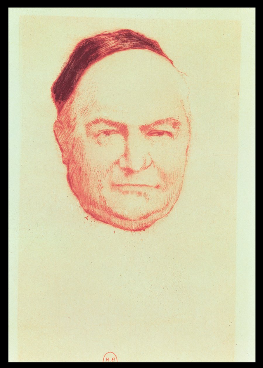 Portret van Charles Augustin Sainte-Beuve (1804-69) door Armand Rassenfosse