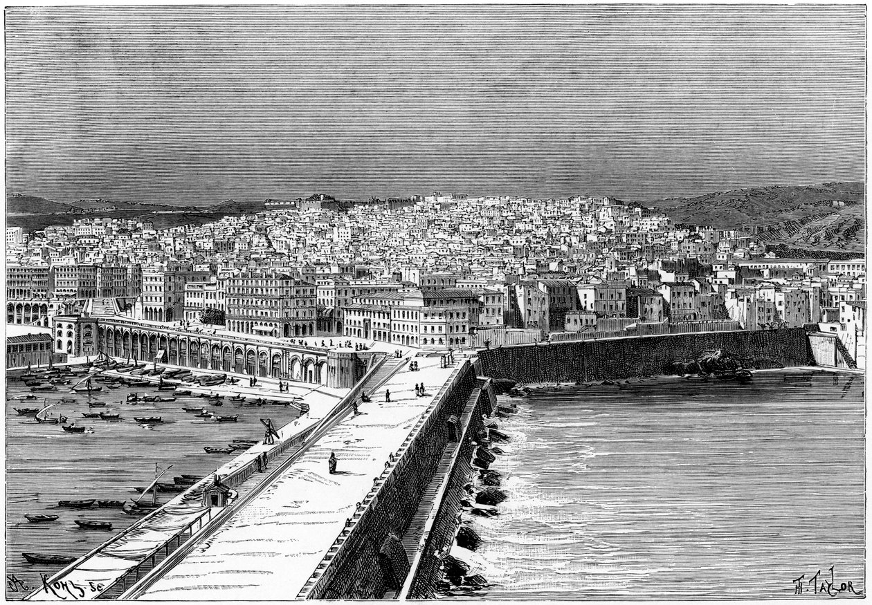 Algiers, Algerije, ca. 1890 door Armand Kohl