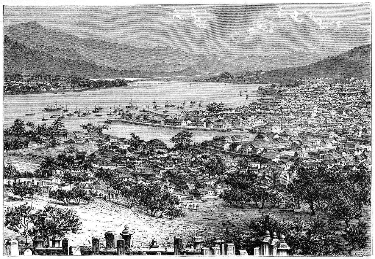 Nagasaki, Japan, 1895 door Armand Kohl