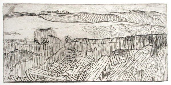 Gestreept landschap door Armand Séguin