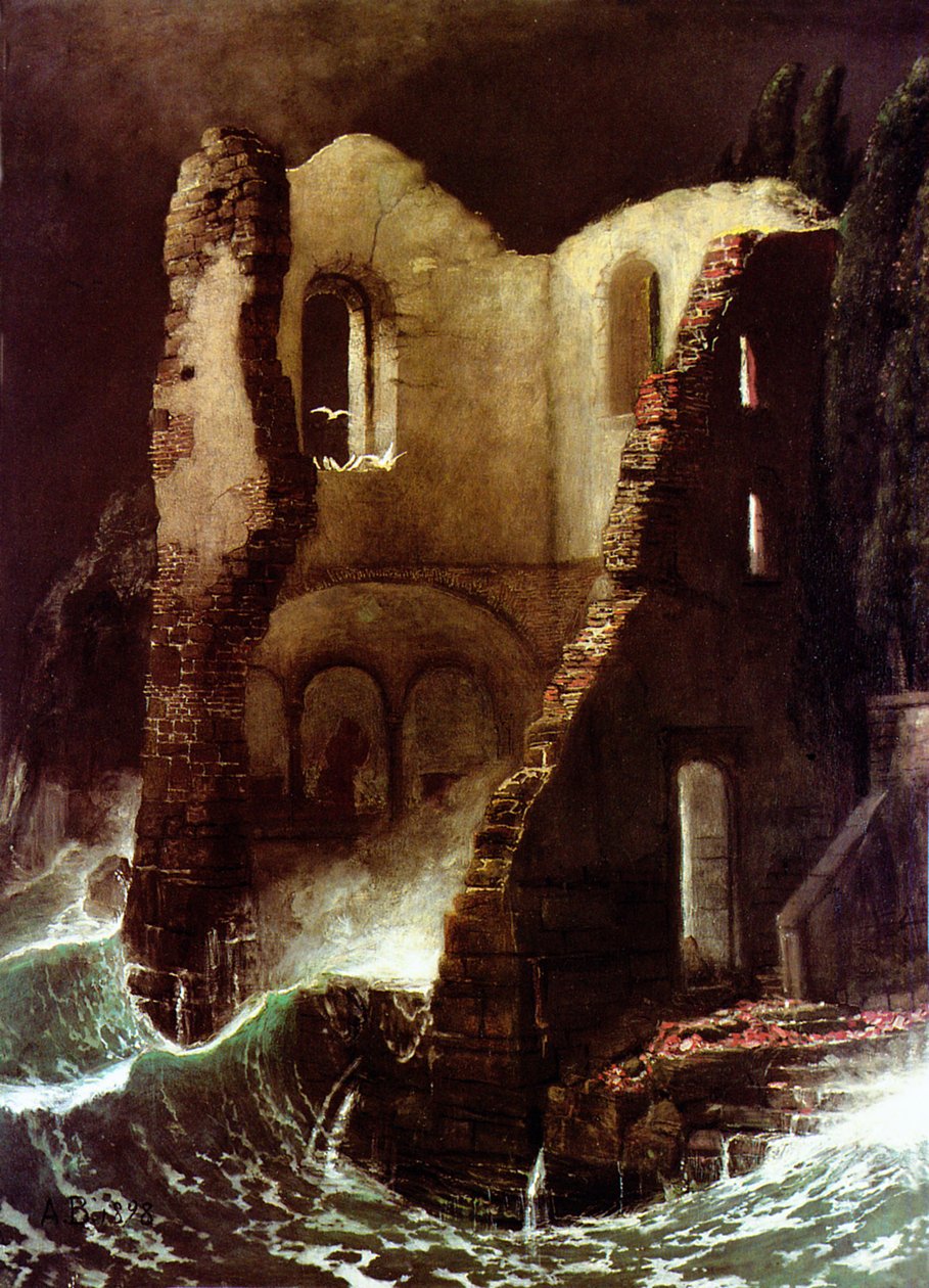 De kapel door Arnold Böcklin
