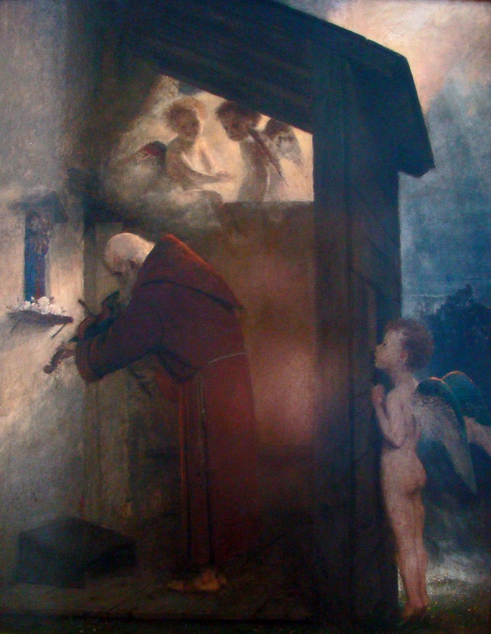 Kluizenaar door Arnold Böcklin