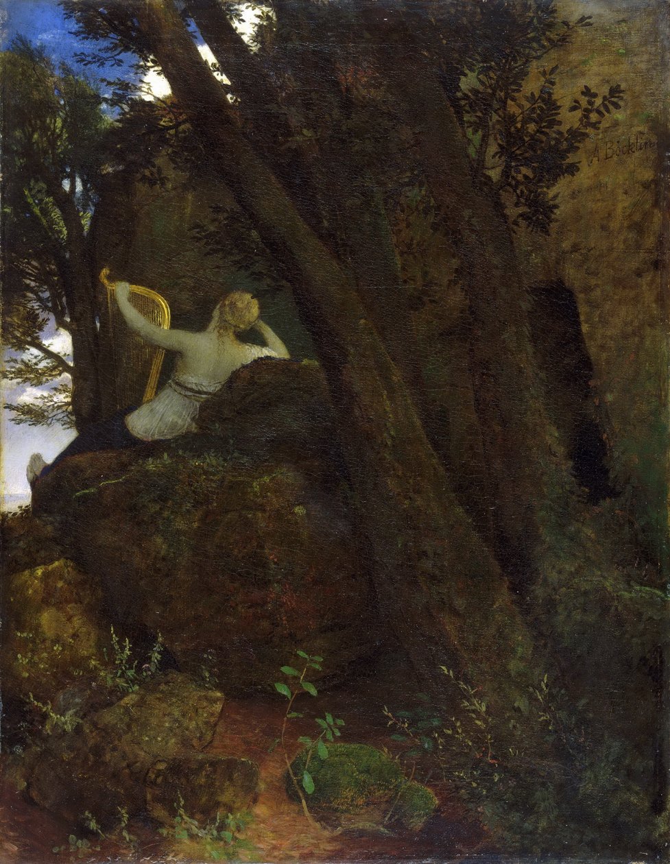 Sappho door Arnold Böcklin