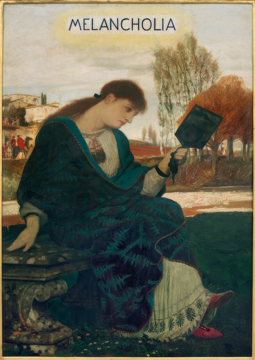 A. Böcklin, Melancholie door Arnold Böcklin