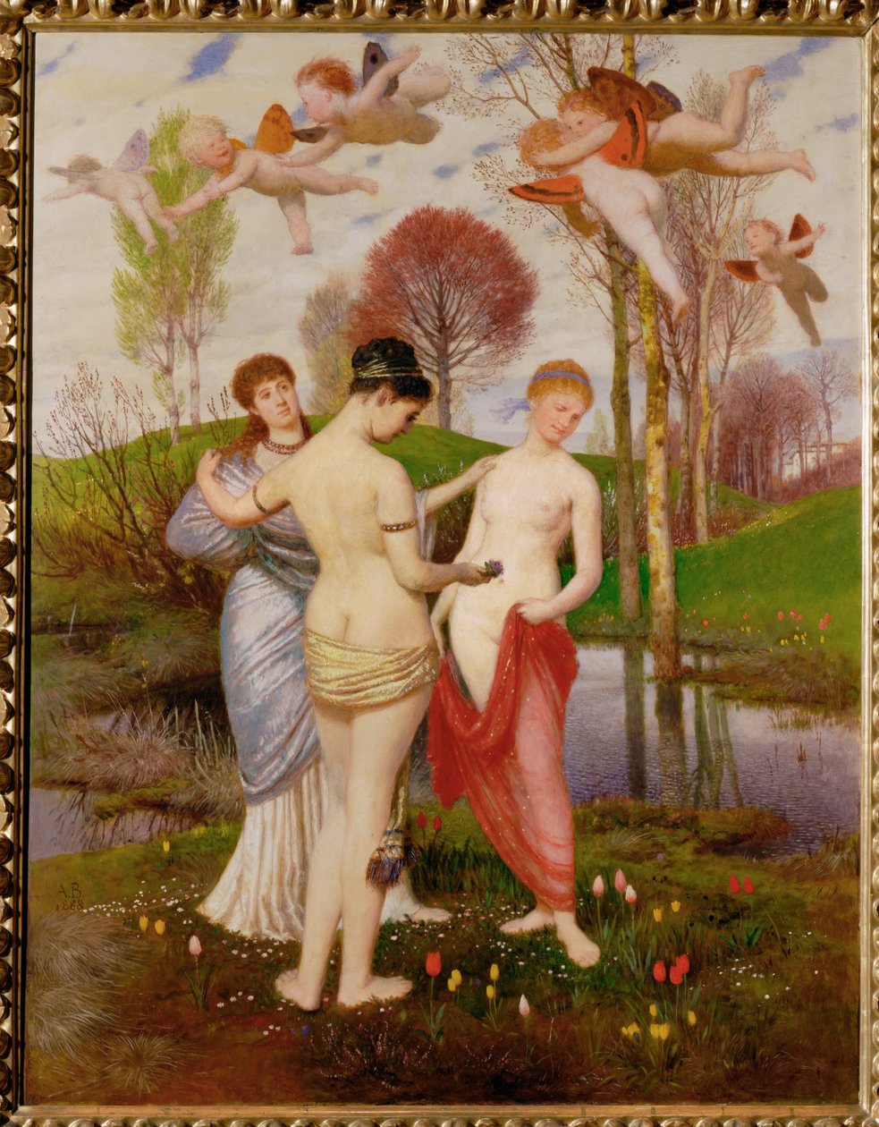 Fruehlingshymnus - Lentehymne ... door Arnold Böcklin