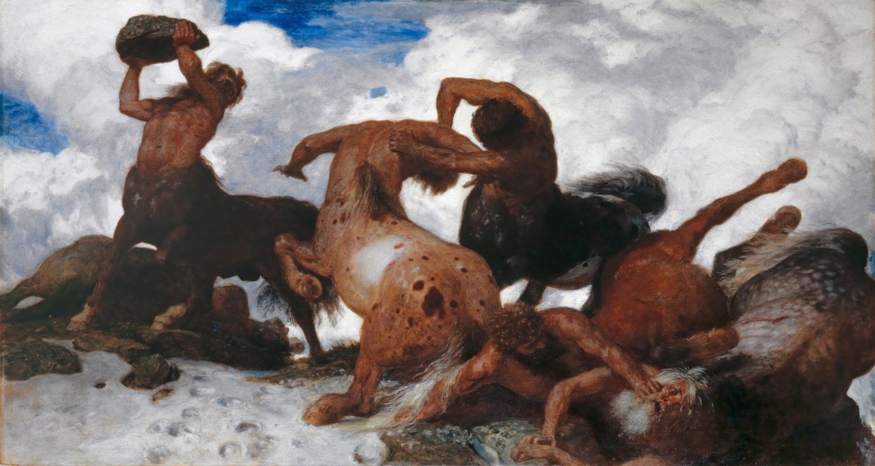 Slag van de Centauren door Arnold Böcklin
