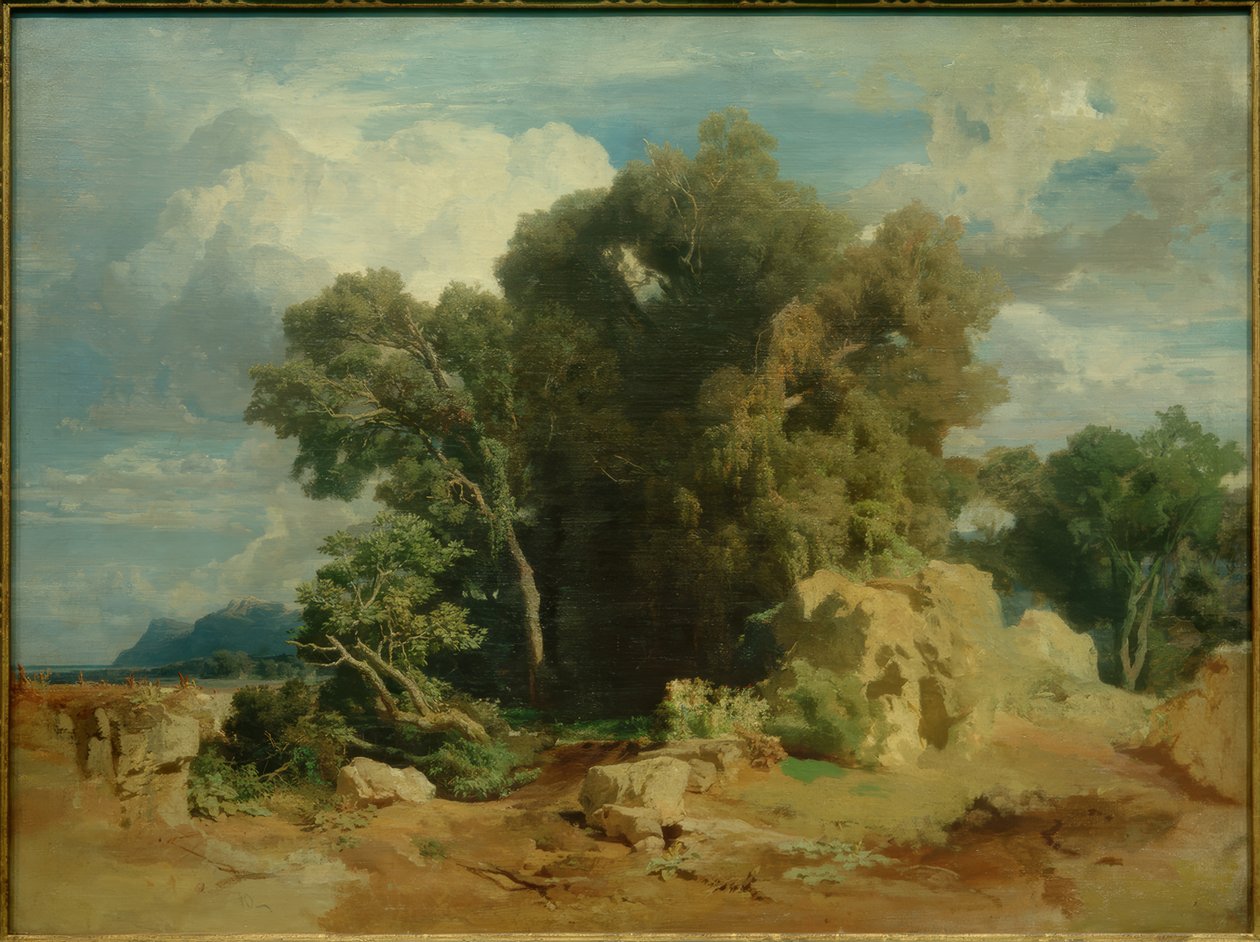 Pontijnse moerassen door Arnold Böcklin