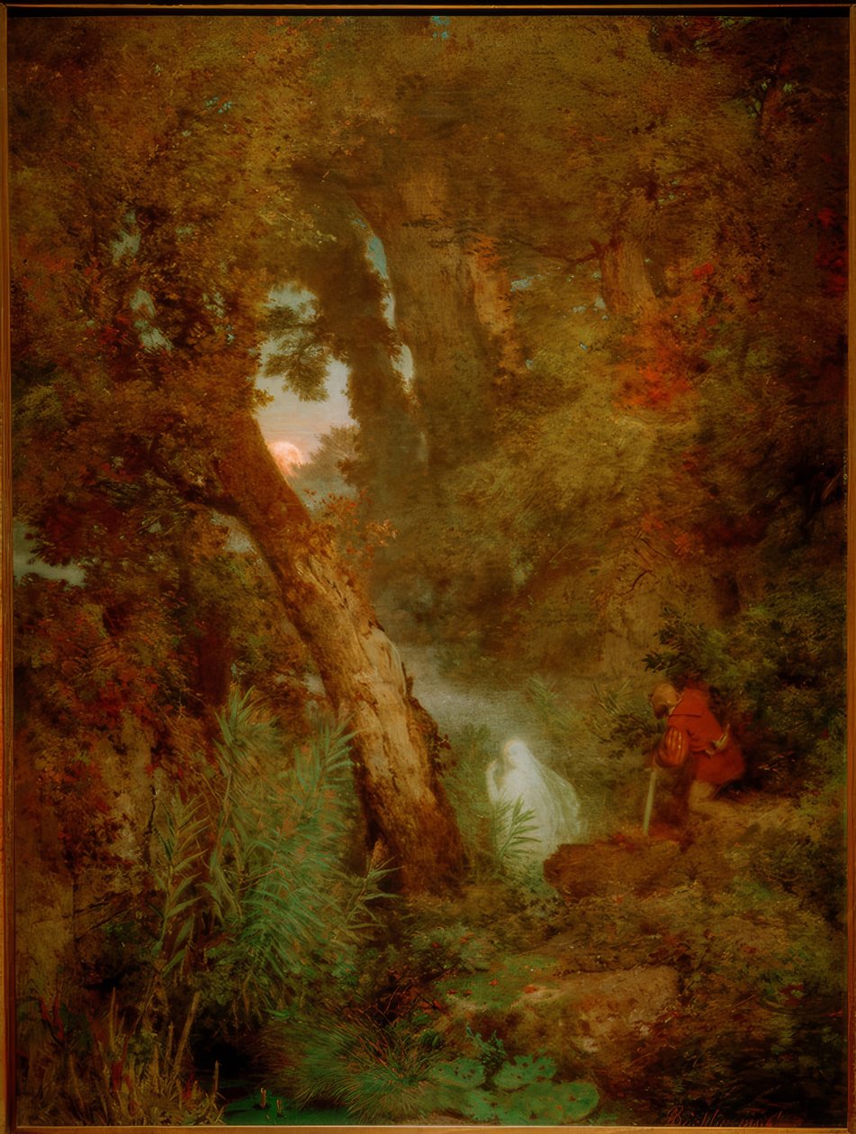 Het dwaallicht door Arnold Böcklin